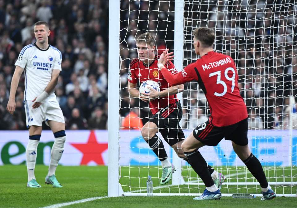 Rasmus Hojlund opened the scoring for United