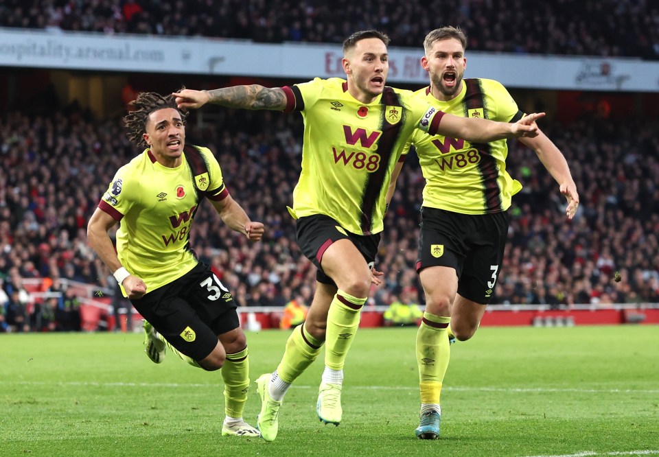 Burnley’s Josh Brownhill threatened to spoil Arsenal's day with a second half equaliser