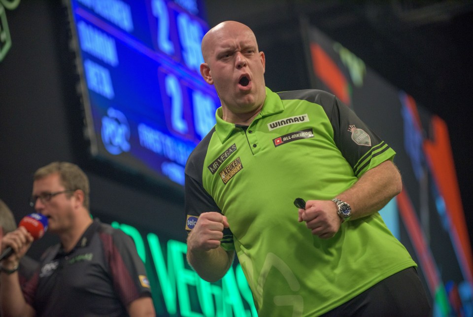 Van Gerwen continued his feud with Taylor