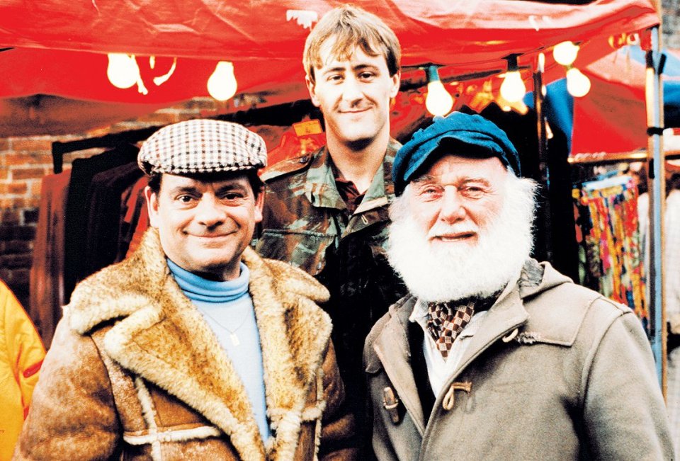 David Jason, Nicholas Lyndhurst and Buster Merryfield in Only Fools and Horses