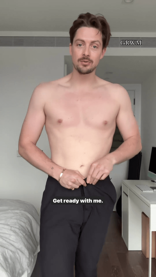 Love Island's Dr Alex George stripped topless for his latest Instagram video