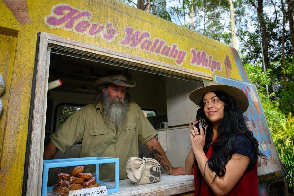 Kiosk Kev in his new Kev's Wallaby Whips Van