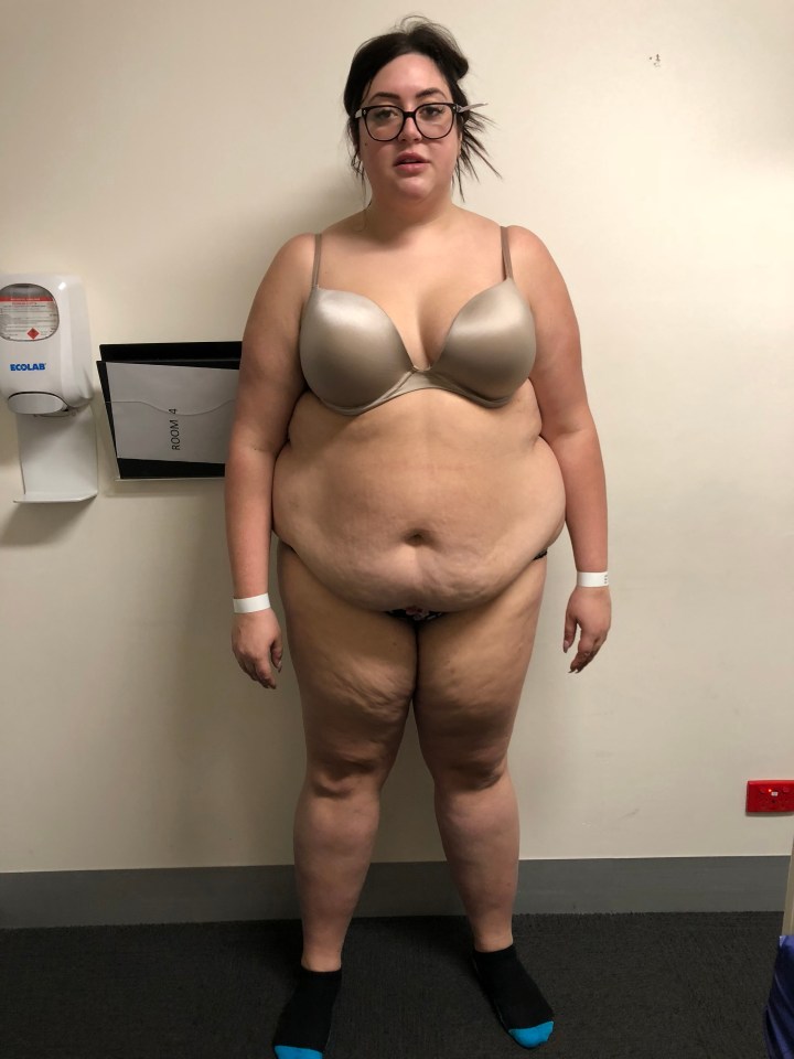 Jessica Ferro lost 23st after the death of her dad