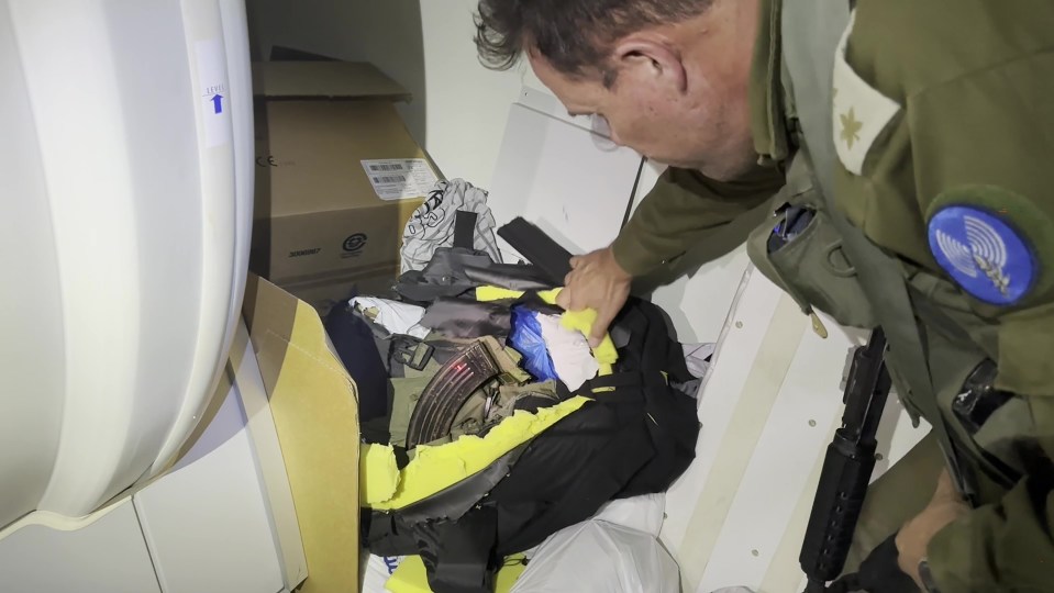 An operational command center, weapons, and technological assets found in the MRI building of the Shifa Hospital in Gaza City