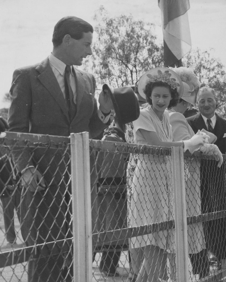 Princess Margaret and Group Captain Peter Townsend in South Africa in 1947