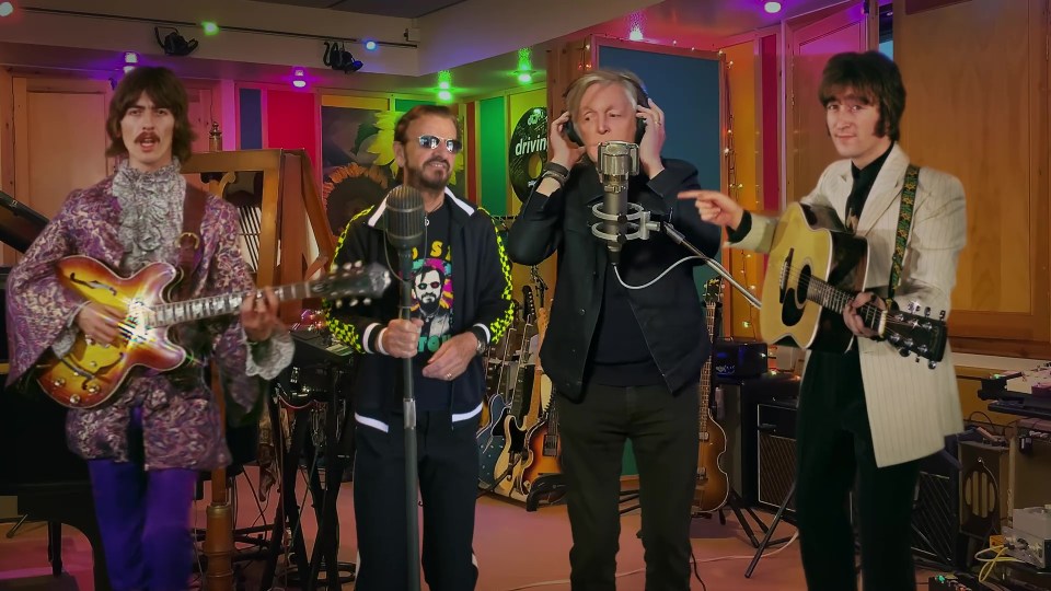 The Beatles are incredibly reunited in a music video for newly released track Now and Then