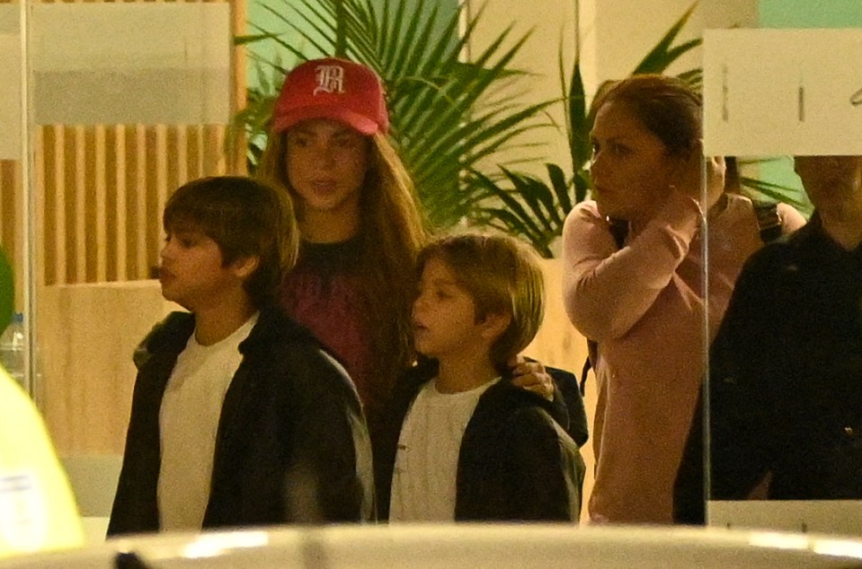 The singer arrived in Barcelona on Saturday before her trial begins on Monday