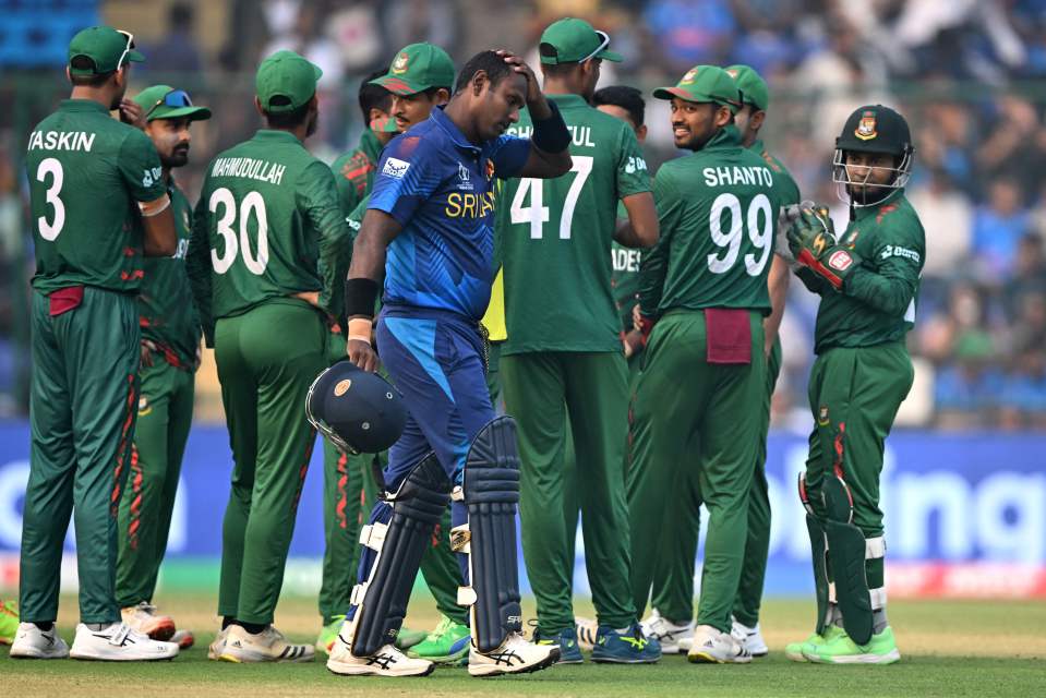 He is the first cricketer in international history to be timed out