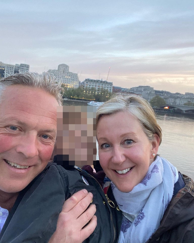 Jules Hudson with wife Tania Fitzgerald and their son