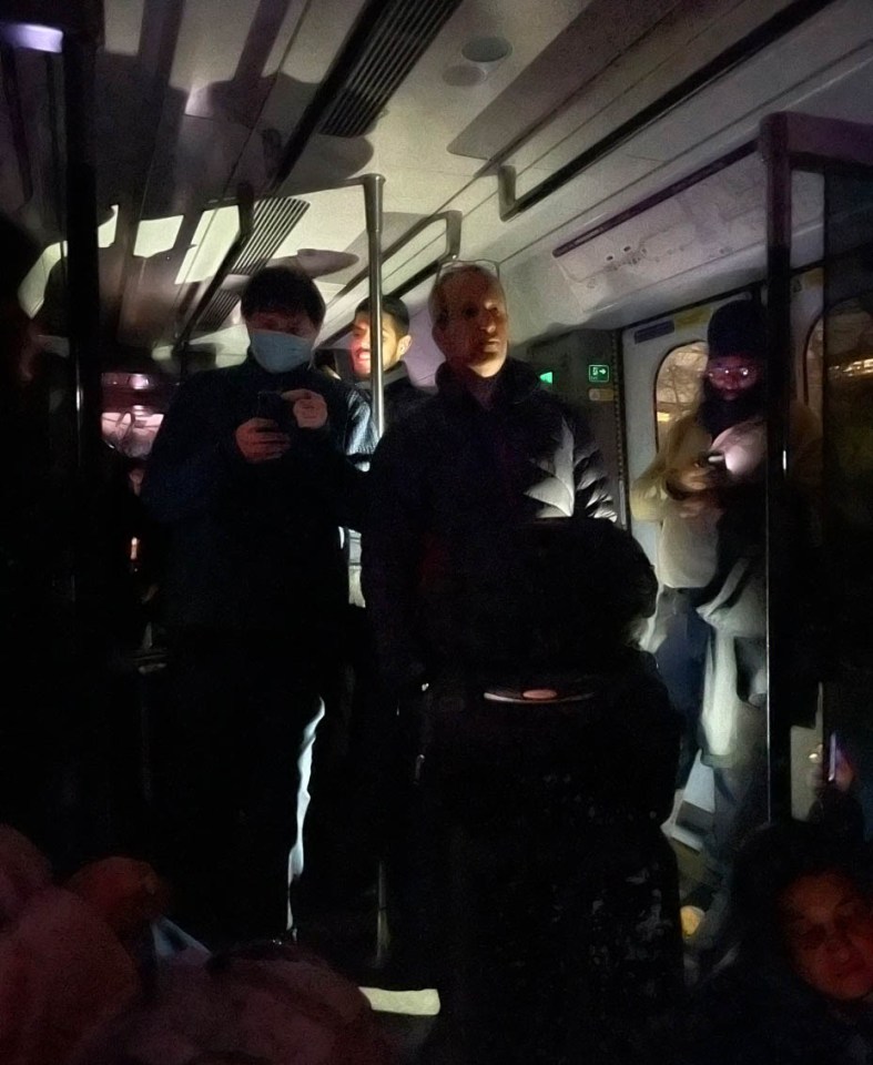 They had to use their torch lights to see