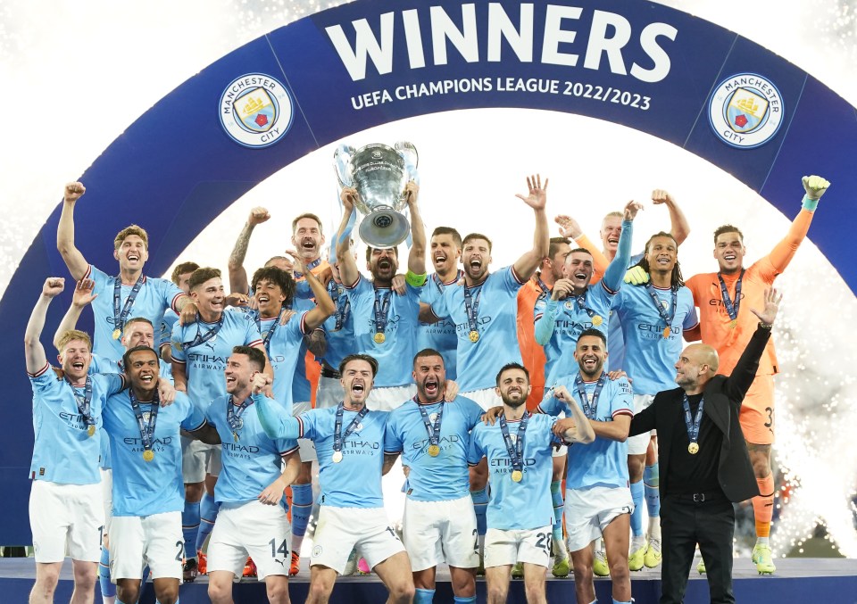 Man City booked their place by winning the Champions League last season