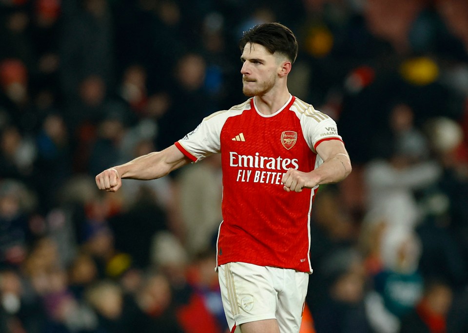 Declan Rice was composed in midfield