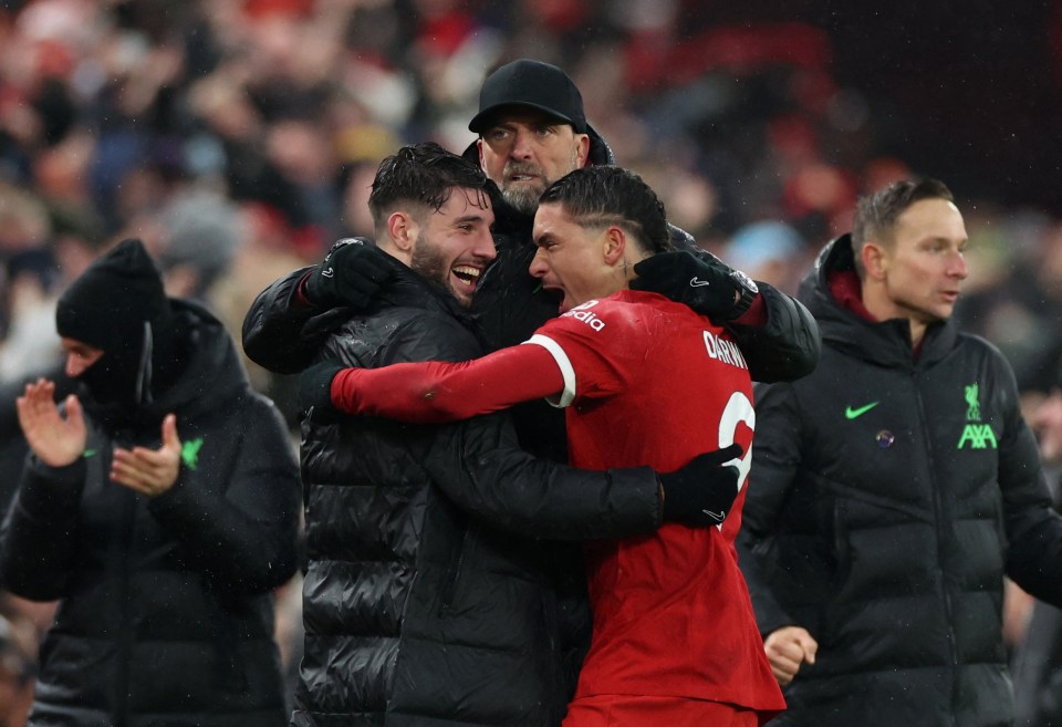 The Reds launched an incredible comeback after going 3-2 down in the 80th minute