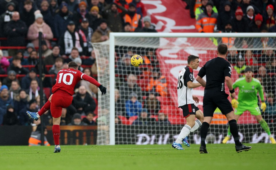 Alexis Mac Allister's rocket restored Liverpool's lead