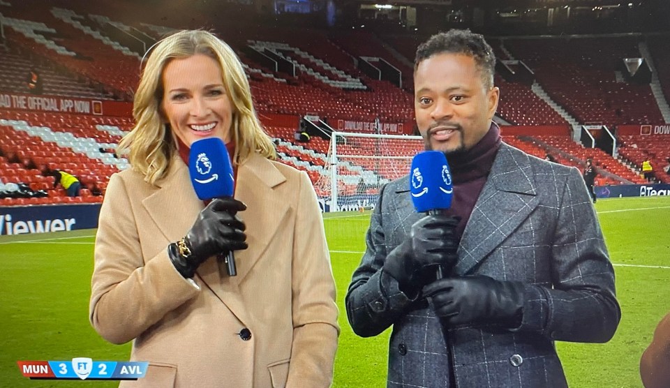Patrice Evra's night at Old Trafford was hilariously ruined by Gabby Logan's Liverpool stat