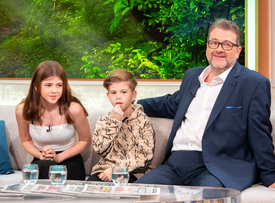 The dad-of-two sadly leaves behind children Darcey and William