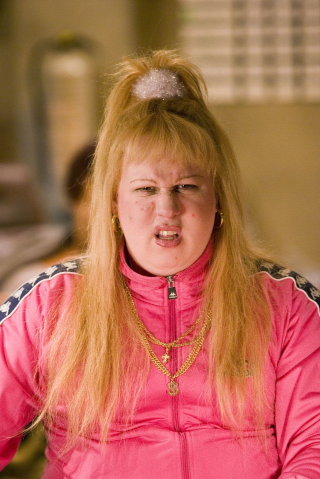 *THIS IMAGE IS EMBARGOED UNTIL 00:01 TUESDAY 8th NOVEMBER 2005* LITTLE BRITAIN  Picture Shows: MATT LUCAS as Vicky Pollard Tx date: TBC Lucas and Walliams are on fine form again in a new sketch for the third series of Little Britain. WARNING: Use of this copyrighted image is subject to Terms of Use of BBC Digital Picture Service. In particular, this image may only be used during the publicity period for the purpose of publicising LITTLE BRITAIN and provided BBC is credited. Any use of this image on the internet or for any other puprose whatsoever, including advertising or other commercial uses, requires the prior written approval of the BBC.