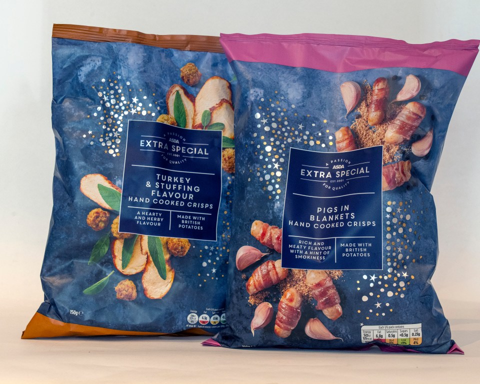 Asda's turkey crisps were one of the winners in the taste test