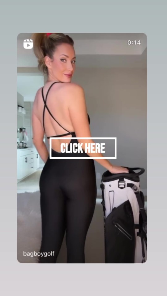 Matching her golf bag with her outfit, the social media star showed another side to her talents