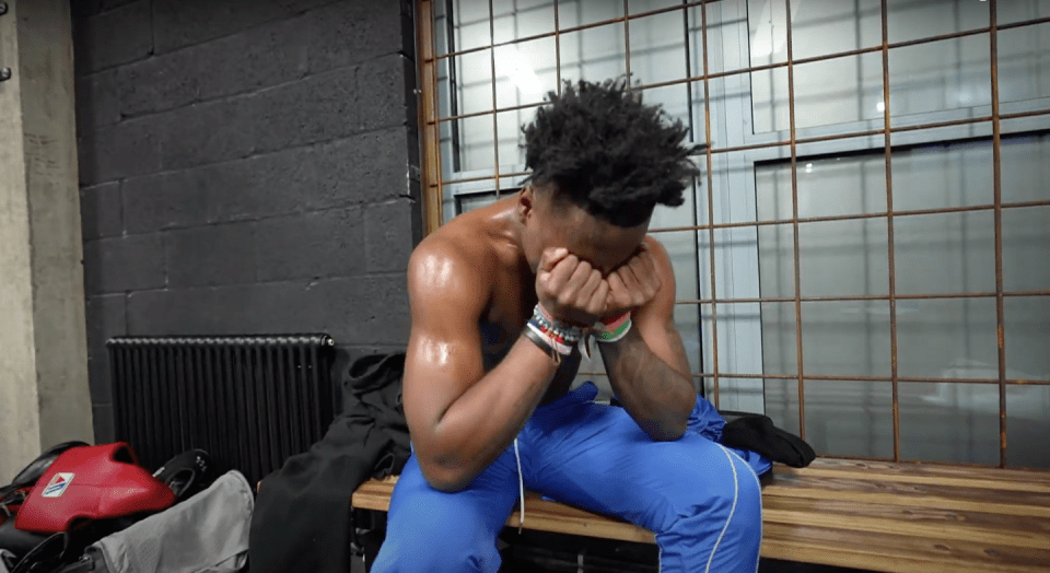 Speed was left in tears after the spar