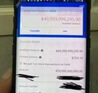 The James' looked at their bank account and saw an almost endless amount of numbers