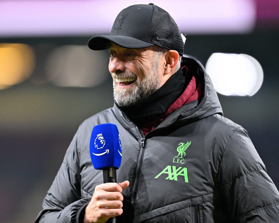 Jurgen Klopp's Reds are currently top of the Premier League after the win at Burnley