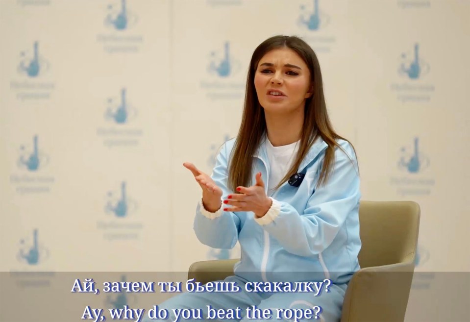 In the new videos, she was filmed grumpily coaching her gymnastics students after various claims she was locked away in Vlad's secret forest estate