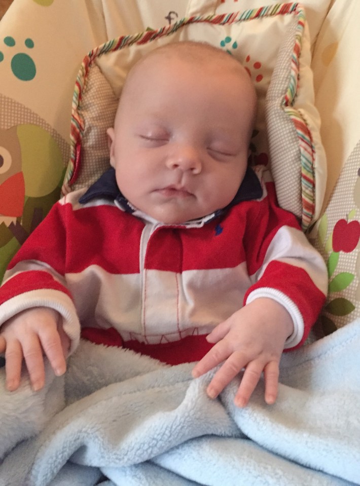 Casey sometimes struggles to hold her son's hand due to PTSD from his birth