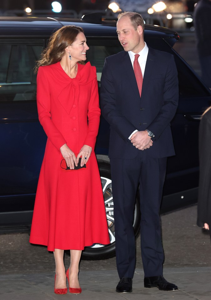 Kate painted London red at the 2021 Together at Christmas service