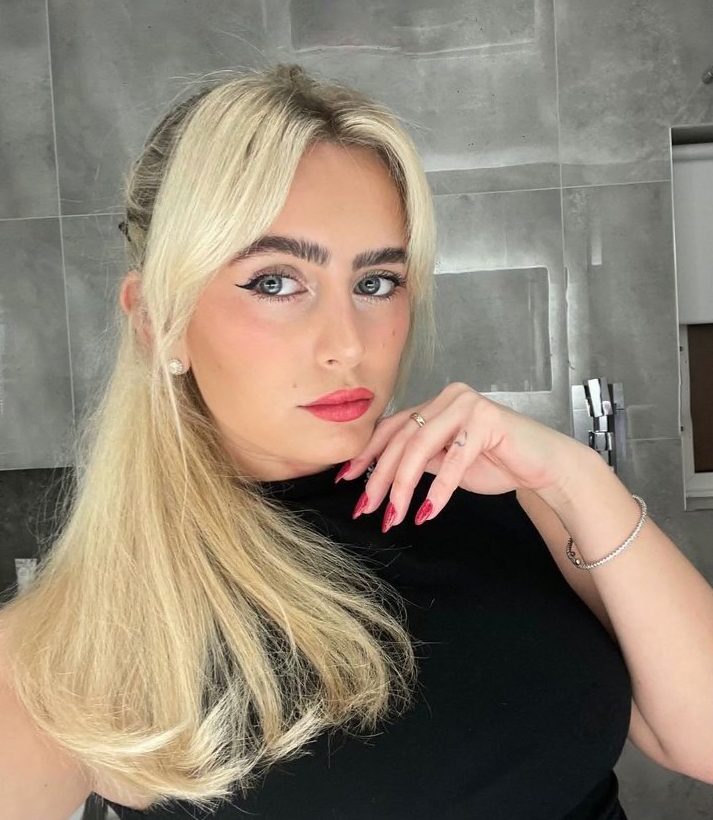 As well as posting pictures in her work uniform Megan also likes to get glammed up