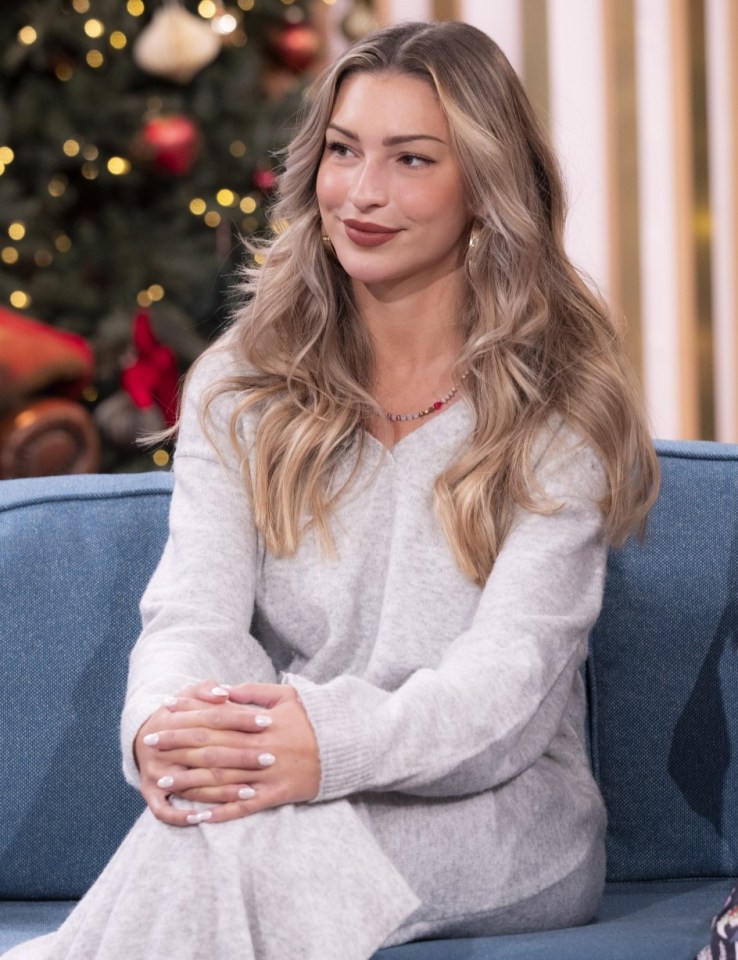 Editorial use only Mandatory Credit: Photo by Ken McKay/ITV/Shutterstock (14247821aa) Zara McDermott 'This Morning' TV show, London, UK - 07 Dec 2023