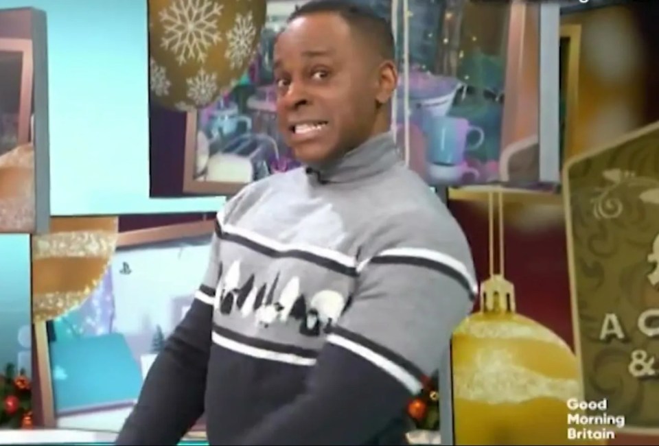 Andi pulled a cheeky face after the comment