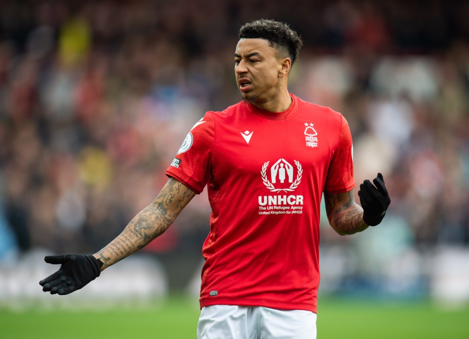 Lingard spent the 2022-23 season with Nottingham Forest