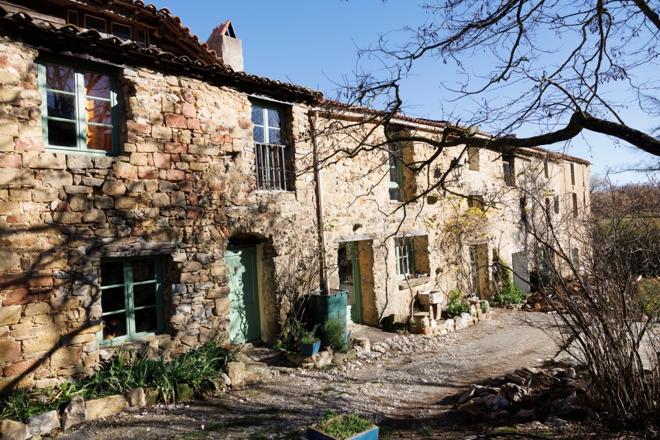 Alex lived with his mum and granddad in this cottage in Gite La Bastide, in the Pyrenees area of France