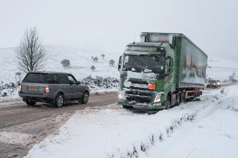 The Met Office have given a verdict on snow in the new year with vehicles stuck in snow along the A9 in Scotland yesterday
