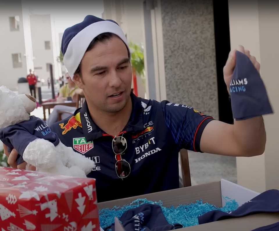 Sergio Perez also got some new baby gear for his new-born daughter