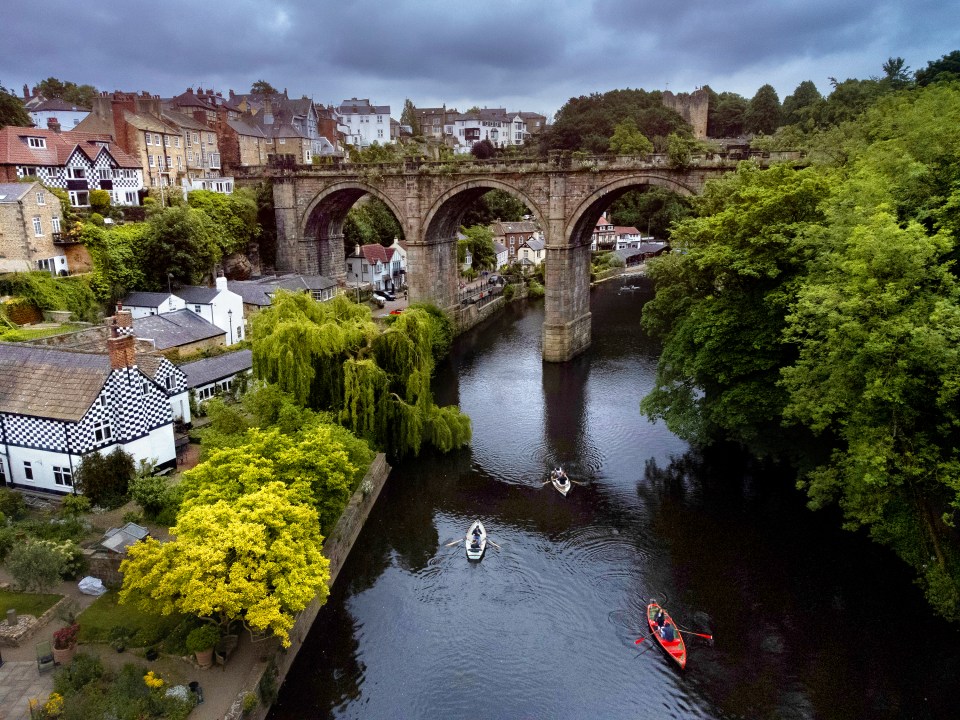 Rowing boats along the River Nidd is a popular tourist attraction