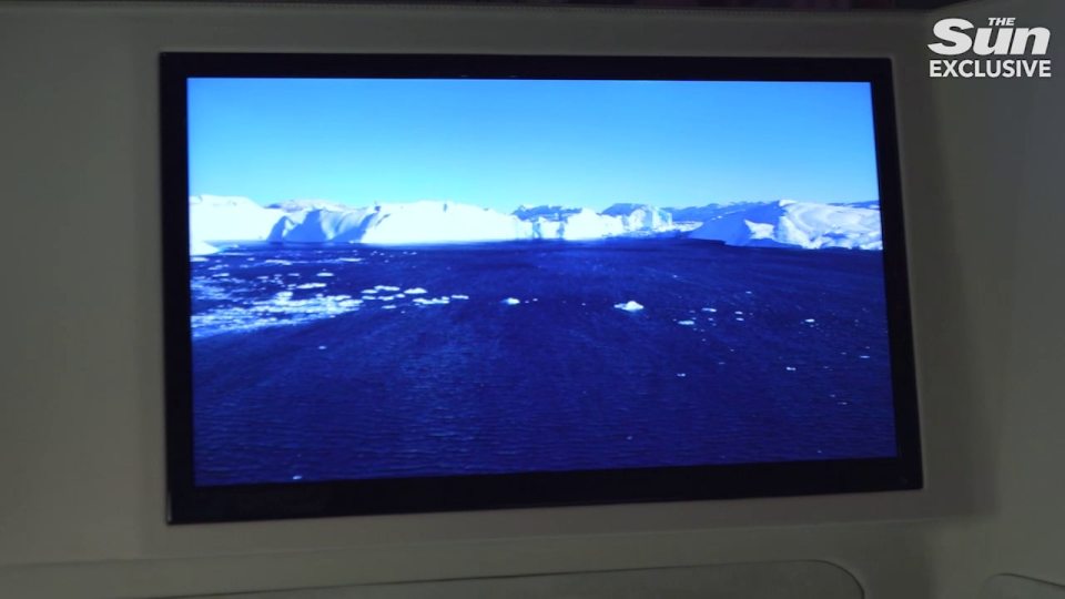 Passengers can stream their favourite shows on a large infotainment screen with WiFi access