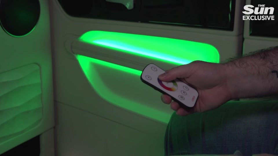 There was even a remote to change the colour and brightness of the interior lights