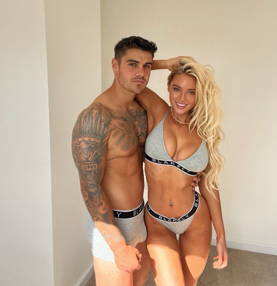Lucie is now engaged to model and tradesman, Luke Mabbott