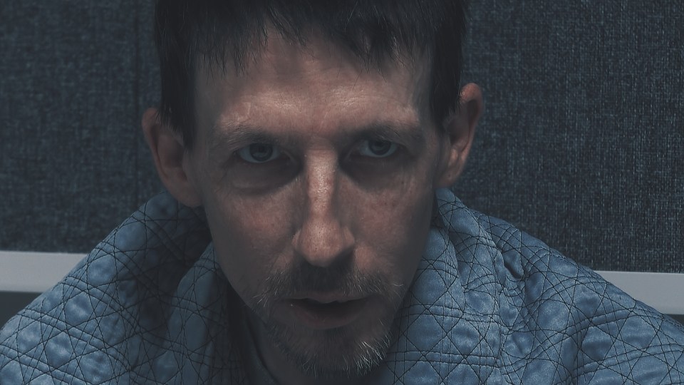 Close-up of Paul Burton during an interview.
