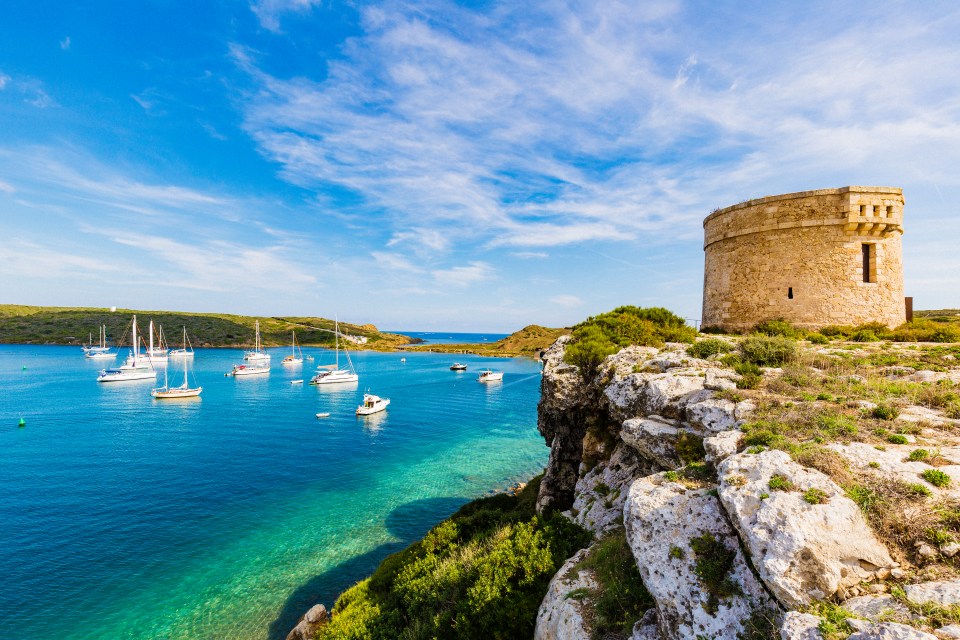 The tranquil Mahon marina