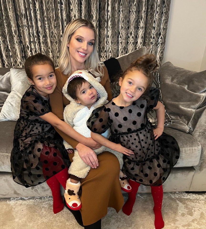 Her kids are Matilda, seven, Delilah, four, and one-year-old Charlie