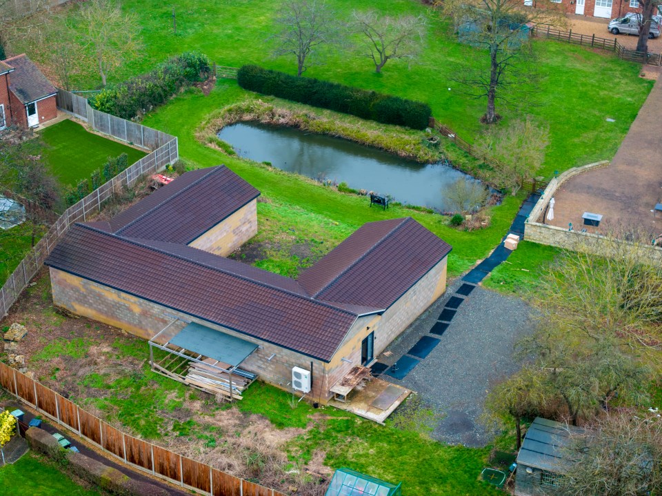 An aerial view of the spa this lunchtime