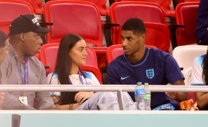  Marcus Rashford pictured alongside Lucia