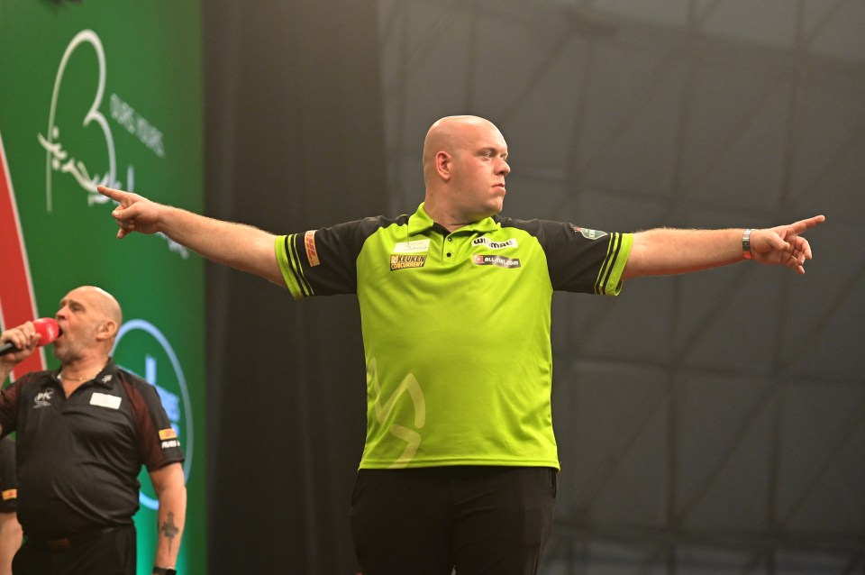 Michael van Gerwen beat the teenager in the final