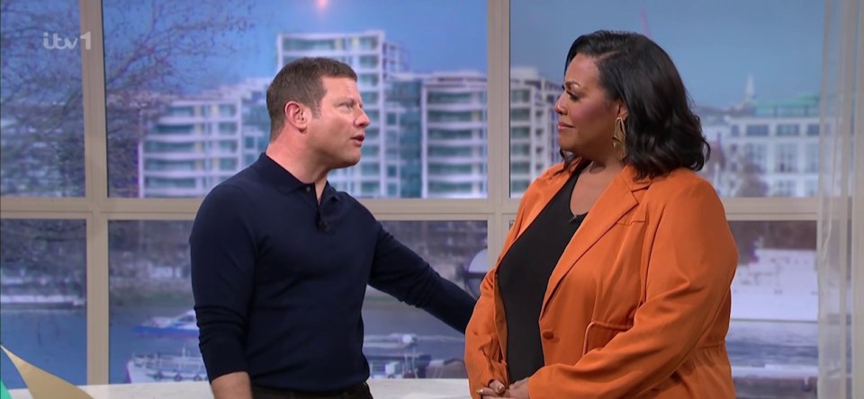 Dermot was furious when Alison's phone went off