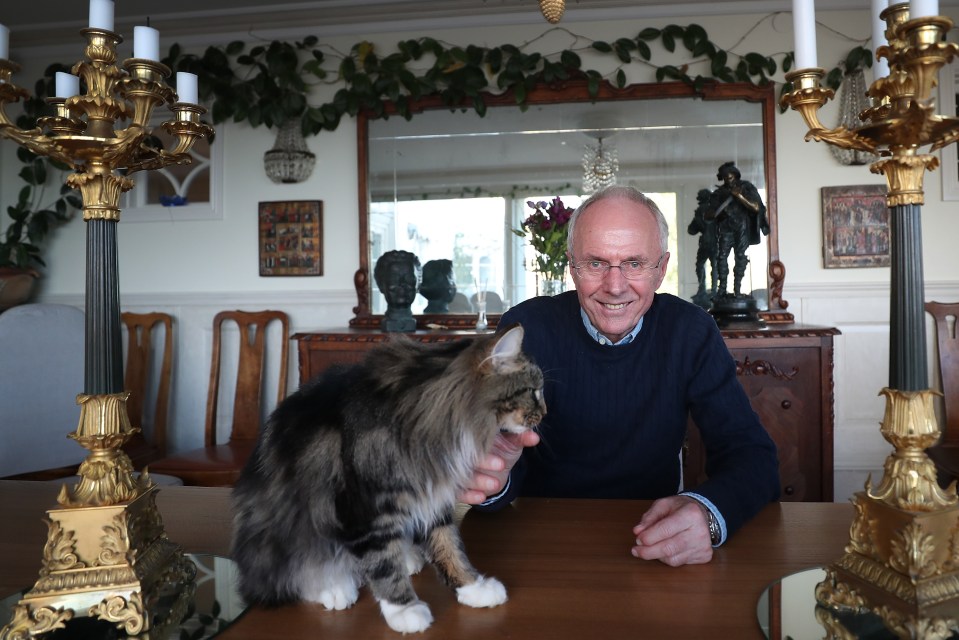 Pictured at his home in Sweden, Sven is staying positive