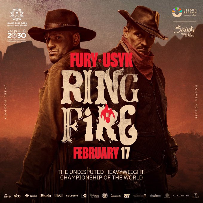 Tyson Fury's fight with Oleksandr Usyk has been promoted with a new poster