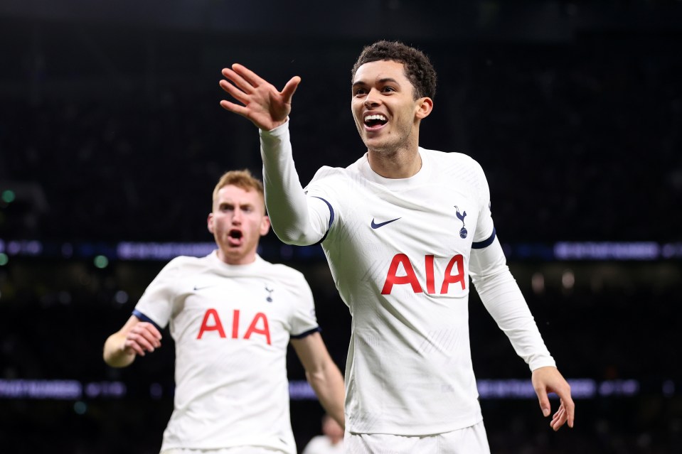 Brennan Johnson helped Maddison get his own back by doing the darts celebration when Tottenham went in front